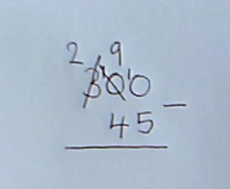 A video going through four questions using decompostion to subtract one number from the other.